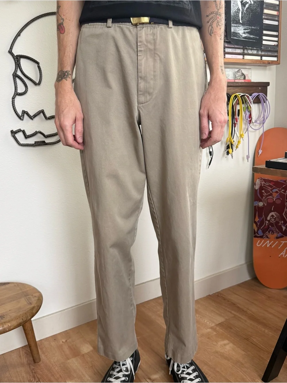 Vintage 2000s High Waisted Flat Front Pants J Crew ~ 32 x 31